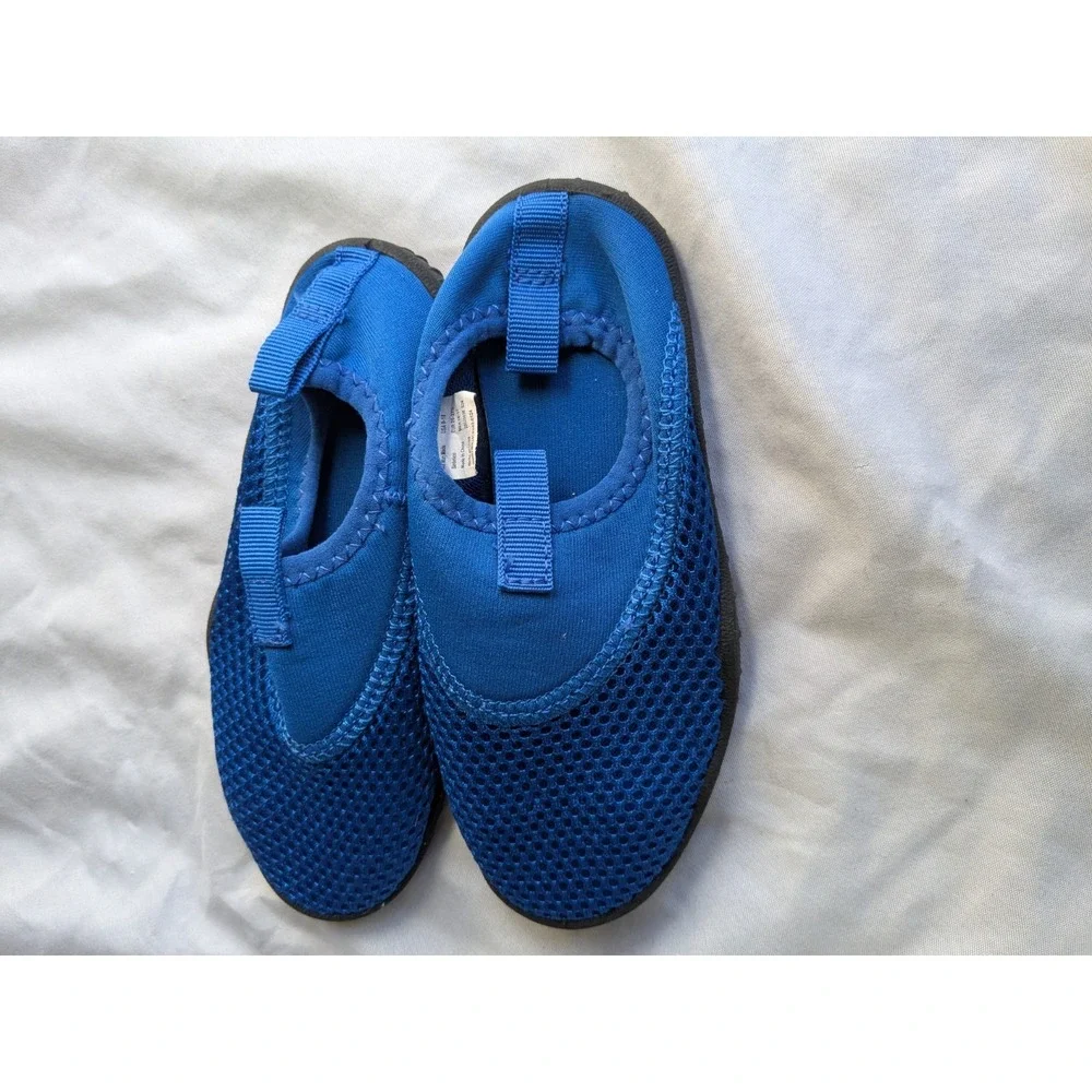Wonder Nation Toddler Boy's Blue And Black Water Shoes Size‎ 9/10